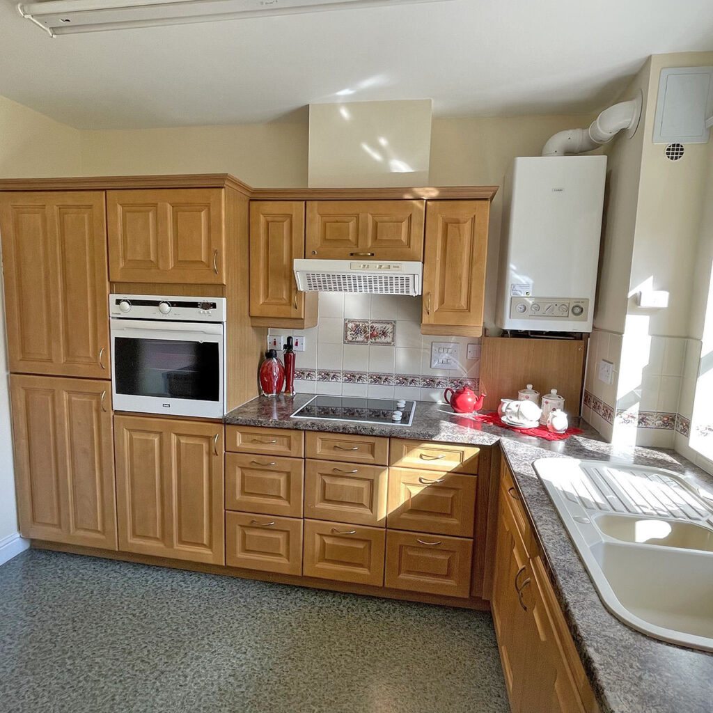 Kitchen in ground floor apartment at Blake Court