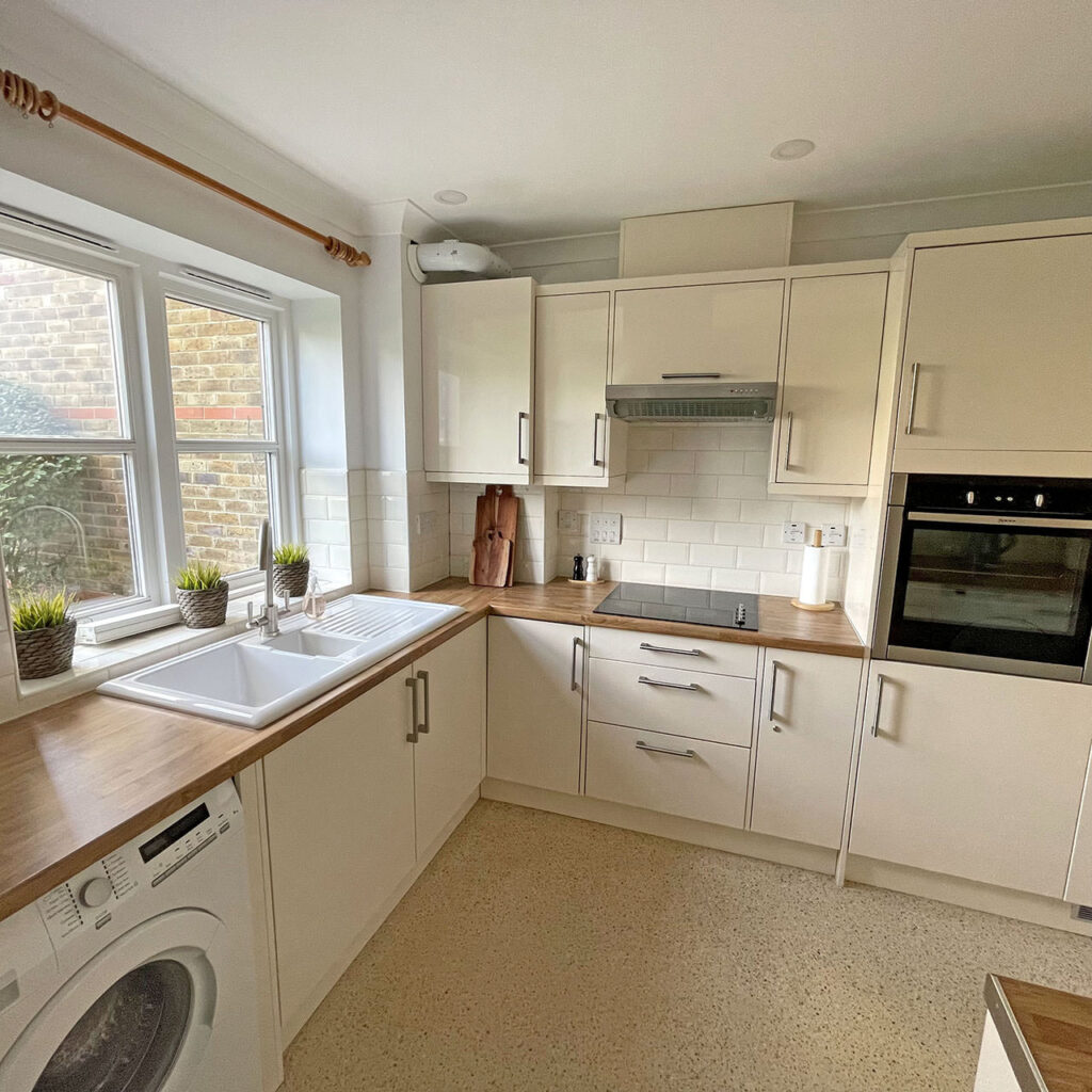 Kitchen in ground floor apartment at Blake Court