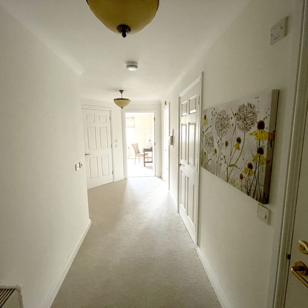 Hallway in first floor apartment at Blake Court